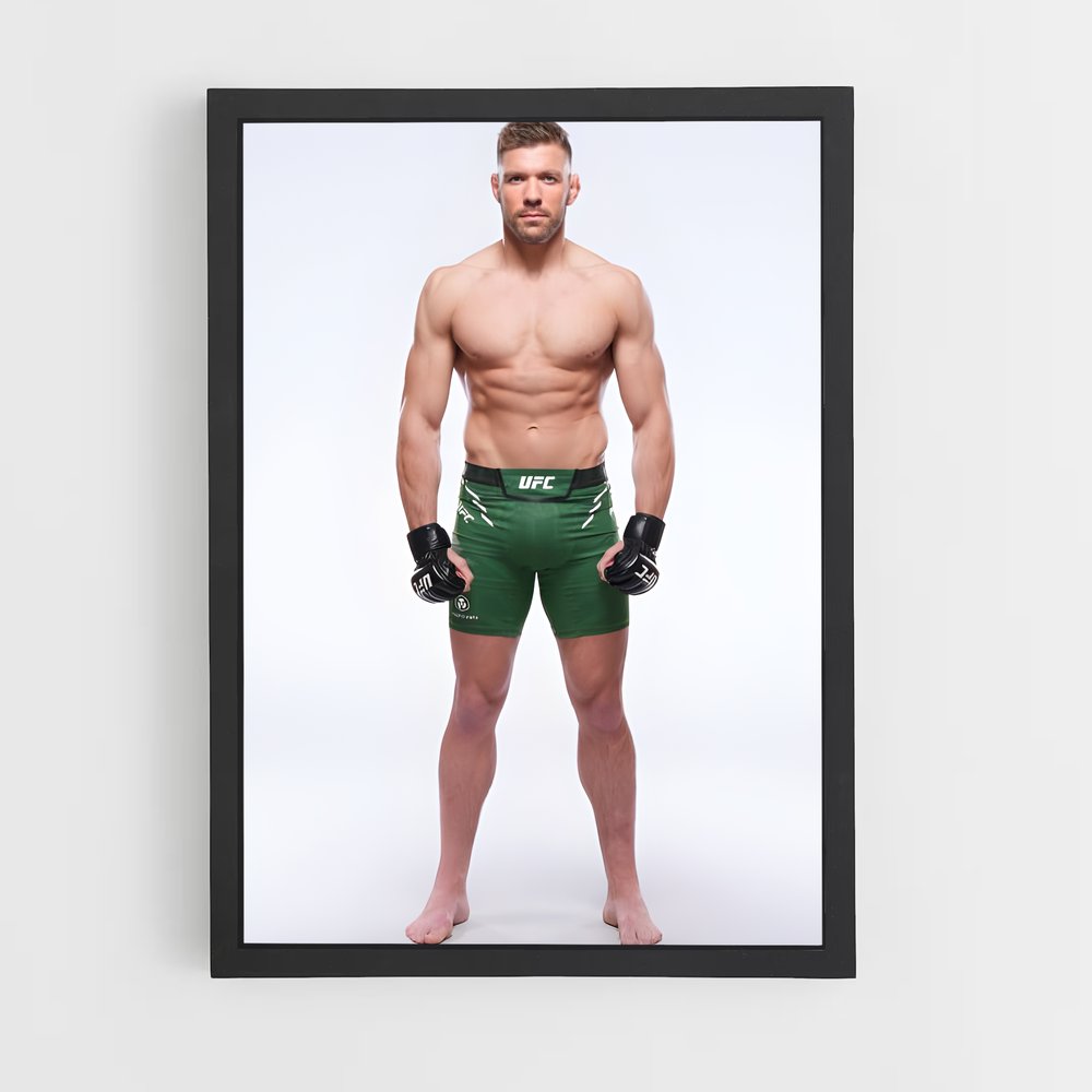 Poster Le Boxeur En Vert – affiche MMA (vue 2)